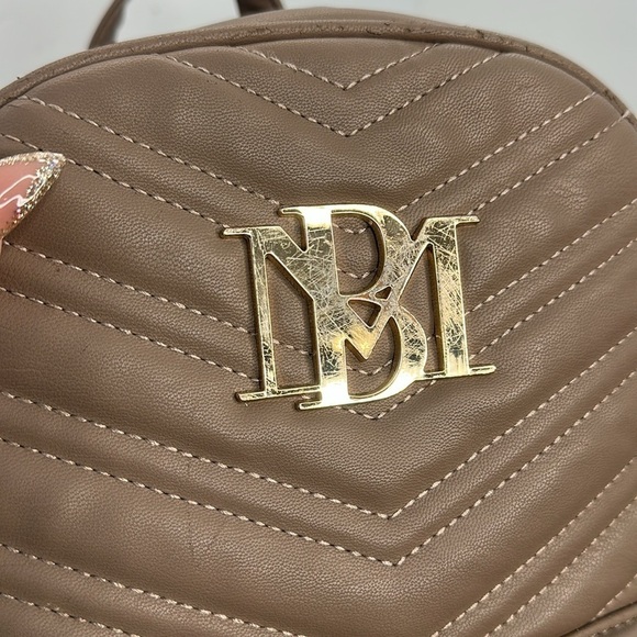 Badgley Mischka Quilted Backpack Purse Bag